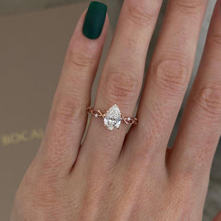 Round Halo, Pave & Split Shank Engagement Ring – 1.93 CT Lab Grown Diamond