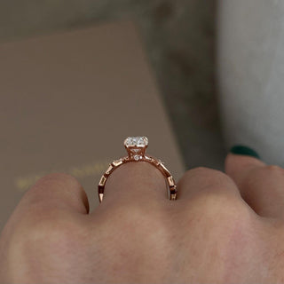 Round Halo, Pave & Split Shank Engagement Ring – 1.93 CT Lab Grown Diamond