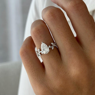 Round Halo, Pave & Split Shank Engagement Ring – 1.93 CT Lab Grown Diamond