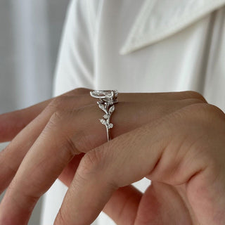 Round Halo, Pave & Split Shank Engagement Ring – 1.93 CT Lab Grown Diamond