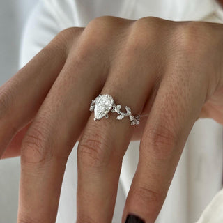 Round Halo, Pave & Split Shank Engagement Ring – 1.93 CT Lab Grown Diamond