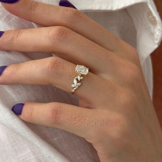 Round Halo, Pave & Split Shank Engagement Ring – 1.93 CT Lab Grown Diamond