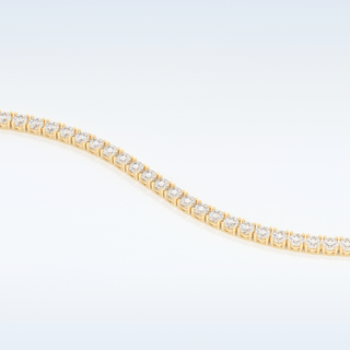 Moissanite Chain Linked Bracelet in Solid Gold – 14K | 18K Yellow, White & Rose Gold 5