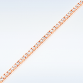 Moissanite Chain Linked Bracelet in Solid Gold – 14K | 18K Yellow, White & Rose Gold 9