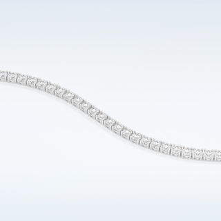 Moissanite Chain Linked Bracelet in Solid Gold – 14K | 18K Yellow, White & Rose Gold 2