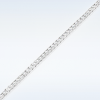 Moissanite Chain Linked Bracelet in Solid Gold – 14K | 18K Yellow, White & Rose Gold 3