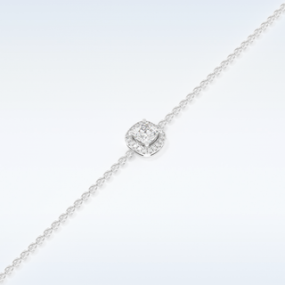 Moissanite Chain Linked Bracelet in Solid Gold – 14K | 18K Yellow, White & Rose Gold 3