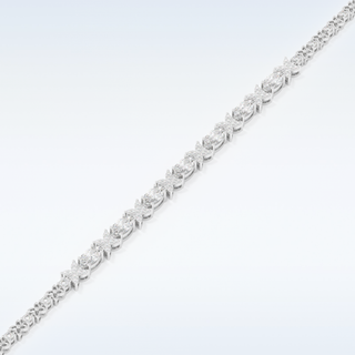 Moissanite Chain Linked Bracelet in Solid Gold – 14K | 18K Yellow, White & Rose Gold 3