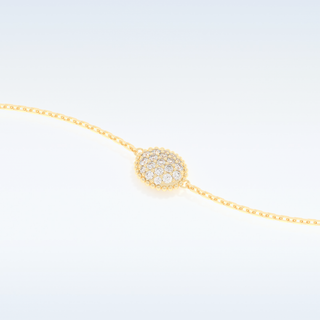 Moissanite Chain Linked Bracelet in Solid Gold – 14K | 18K Yellow, White & Rose Gold 5