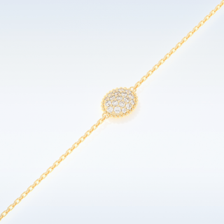 Moissanite Chain Linked Bracelet in Solid Gold – 14K | 18K Yellow, White & Rose Gold 6