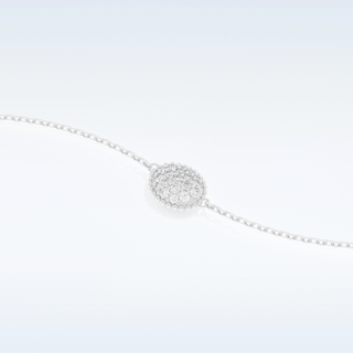Moissanite Chain Linked Bracelet in Solid Gold – 14K | 18K Yellow, White & Rose Gold 2