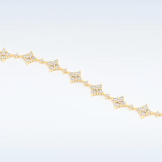 Moissanite Tennis Style Bracelet in Solid Gold – 14K | 18K Yellow, White & Rose Gold 5