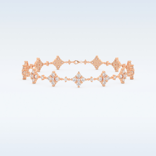 Moissanite Tennis Style Bracelet in Solid Gold – 14K | 18K Yellow, White & Rose Gold 7