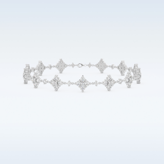 Moissanite Tennis Style Bracelet in Solid Gold – 14K | 18K Yellow, White & Rose Gold 1