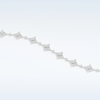Moissanite Tennis Style Bracelet in Solid Gold – 14K | 18K Yellow, White & Rose Gold 2