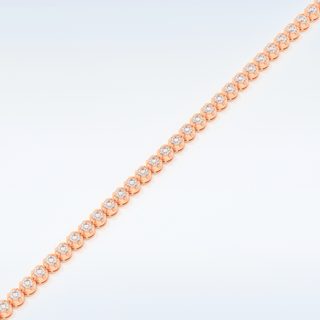 Moissanite Chain Linked Bracelet in Solid Gold – 14K | 18K Yellow, White & Rose Gold 9