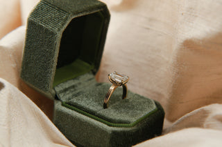 Round Swirl Semi Pave Engagement Ring – 1 CT Moissanite Diamond