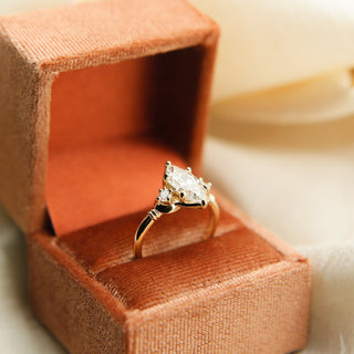 Round Swirl Semi Pave Engagement Ring – 1 CT Moissanite Diamond
