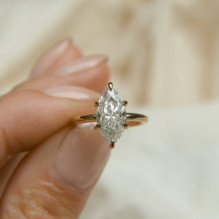 Round Swirl Semi Pave Engagement Ring – 1 CT Moissanite Diamond