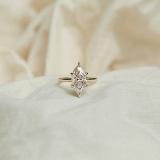 Round Swirl Semi Pave Engagement Ring – 1 CT Moissanite Diamond