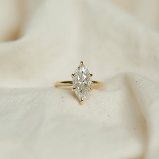 Round Swirl Semi Pave Engagement Ring – 1 CT Moissanite Diamond