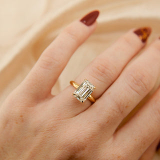 Round Swirl Semi Pave Engagement Ring – 1 CT Moissanite Diamond
