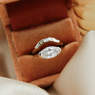 Round Swirl Semi Pave Engagement Ring – 1 CT Moissanite Diamond