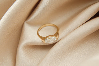 Round Swirl Semi Pave Engagement Ring – 1 CT Moissanite Diamond