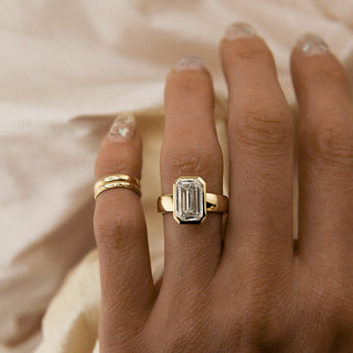 Round Swirl Semi Pave Engagement Ring – 1 CT Moissanite Diamond