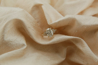 Round Swirl Semi Pave Engagement Ring – 1 CT Moissanite Diamond