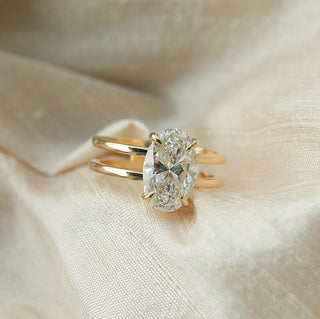 Round Swirl Semi Pave Engagement Ring – 1 CT Moissanite Diamond