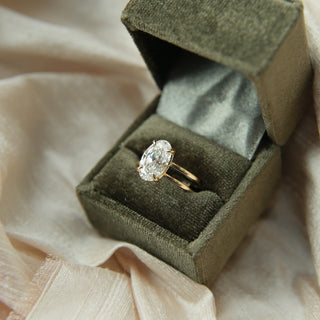 Round Swirl Semi Pave Engagement Ring – 1 CT Moissanite Diamond