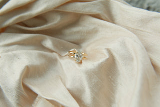 Round Swirl Semi Pave Engagement Ring – 1 CT Moissanite Diamond