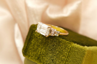 Round Swirl Semi Pave Engagement Ring – 1 CT Moissanite Diamond