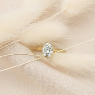 Round Swirl Semi Pave Engagement Ring – 1 CT Moissanite Diamond