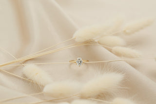 Round Swirl Semi Pave Engagement Ring – 1 CT Moissanite Diamond