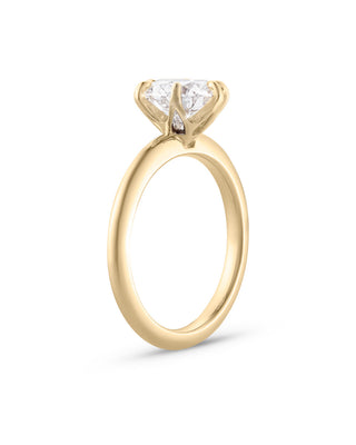 Emerald Pave Engagement Ring – 1 CT Lab Grown Diamond
