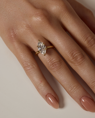 Emerald Pave Engagement Ring – 1 CT Lab Grown Diamond