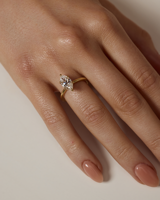 Emerald Pave Engagement Ring – 1 CT Lab Grown Diamond