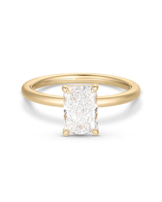 Emerald Pave Engagement Ring – 1 CT Lab Grown Diamond