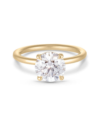 Emerald Pave Engagement Ring – 1 CT Lab Grown Diamond