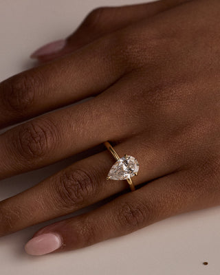 Emerald Pave Engagement Ring – 1 CT Lab Grown Diamond