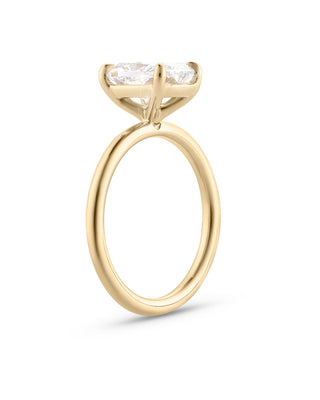 Emerald Pave Engagement Ring – 1 CT Lab Grown Diamond