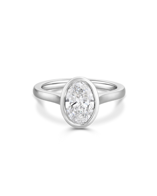 Emerald Pave Engagement Ring – 1 CT Lab Grown Diamond