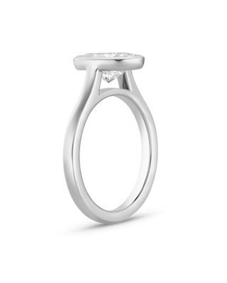 Emerald Pave Engagement Ring – 1 CT Lab Grown Diamond