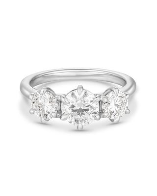 Emerald Pave Engagement Ring – 1 CT Lab Grown Diamond