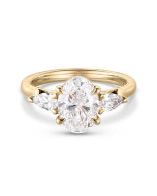 Emerald Pave Engagement Ring – 1 CT Lab Grown Diamond