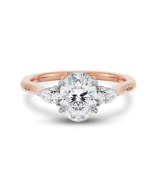 Emerald Pave Engagement Ring – 1 CT Lab Grown Diamond