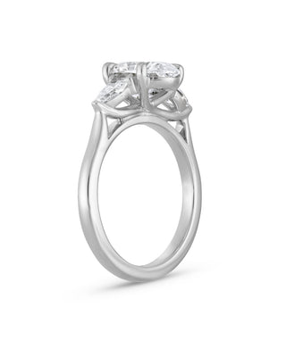Emerald Pave Engagement Ring – 1 CT Lab Grown Diamond