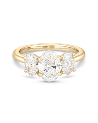 Emerald Pave Engagement Ring – 1 CT Lab Grown Diamond